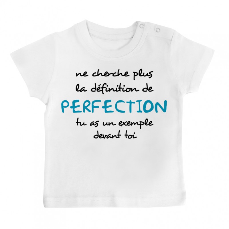 T-Shirt bébé La définition de PERFECTION ( version garçon ) T-Shirt bébé La définition de PERFECTION ( version garçon )
