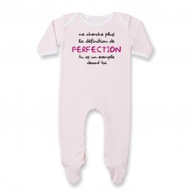 Pyjama bébé La définition de PERFECTION ( version fille )