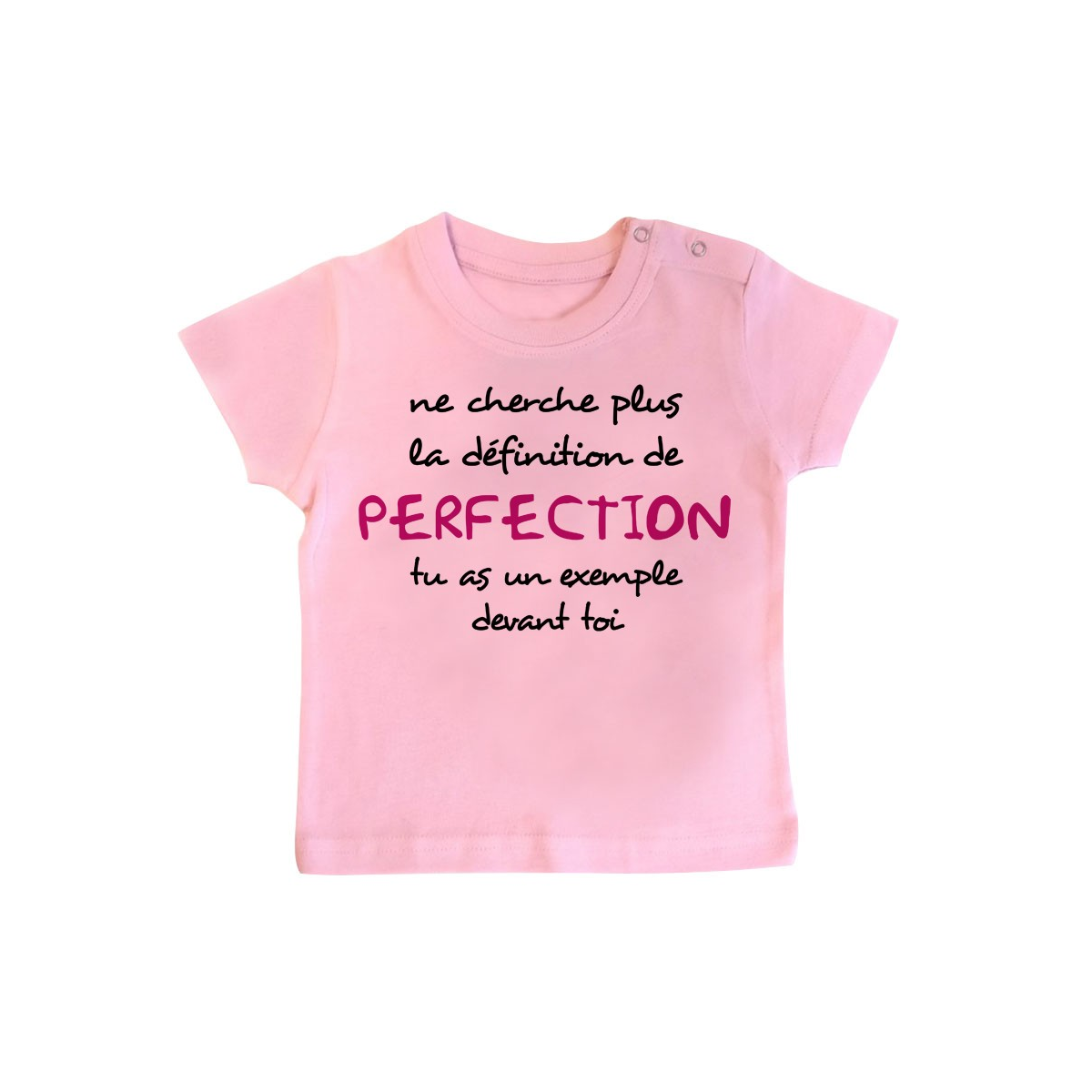 T-Shirt bébé La définition de PERFECTION ( version fille )
