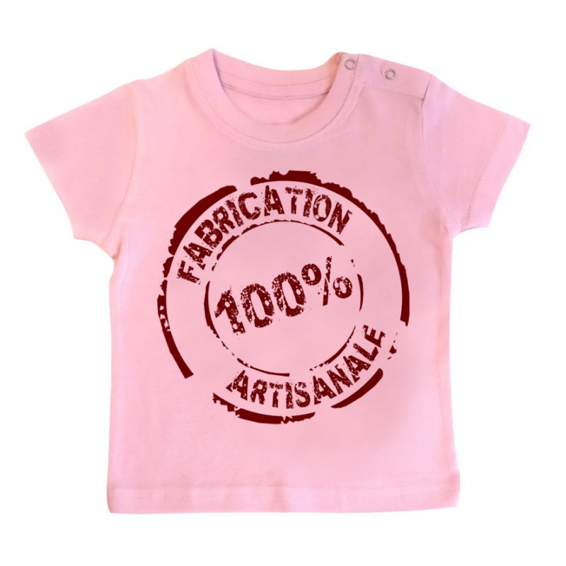 T-Shirt bébé Fabrication 100% Artisanale