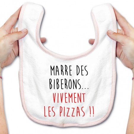 Bavoir bébé Vivement les pizzas