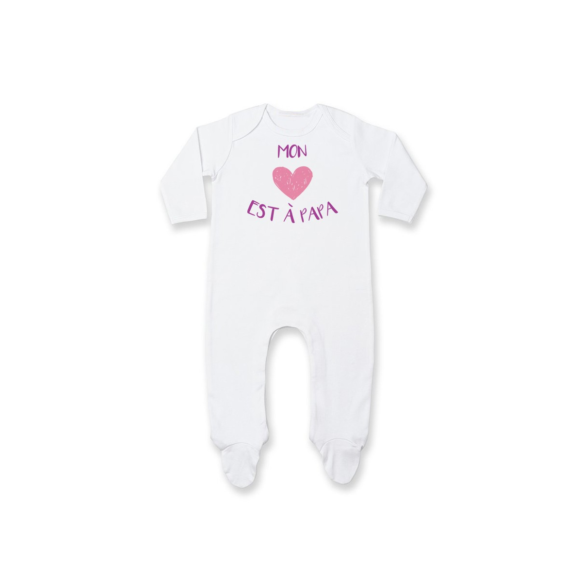 Pyjama bébé Mon coeur est à papa