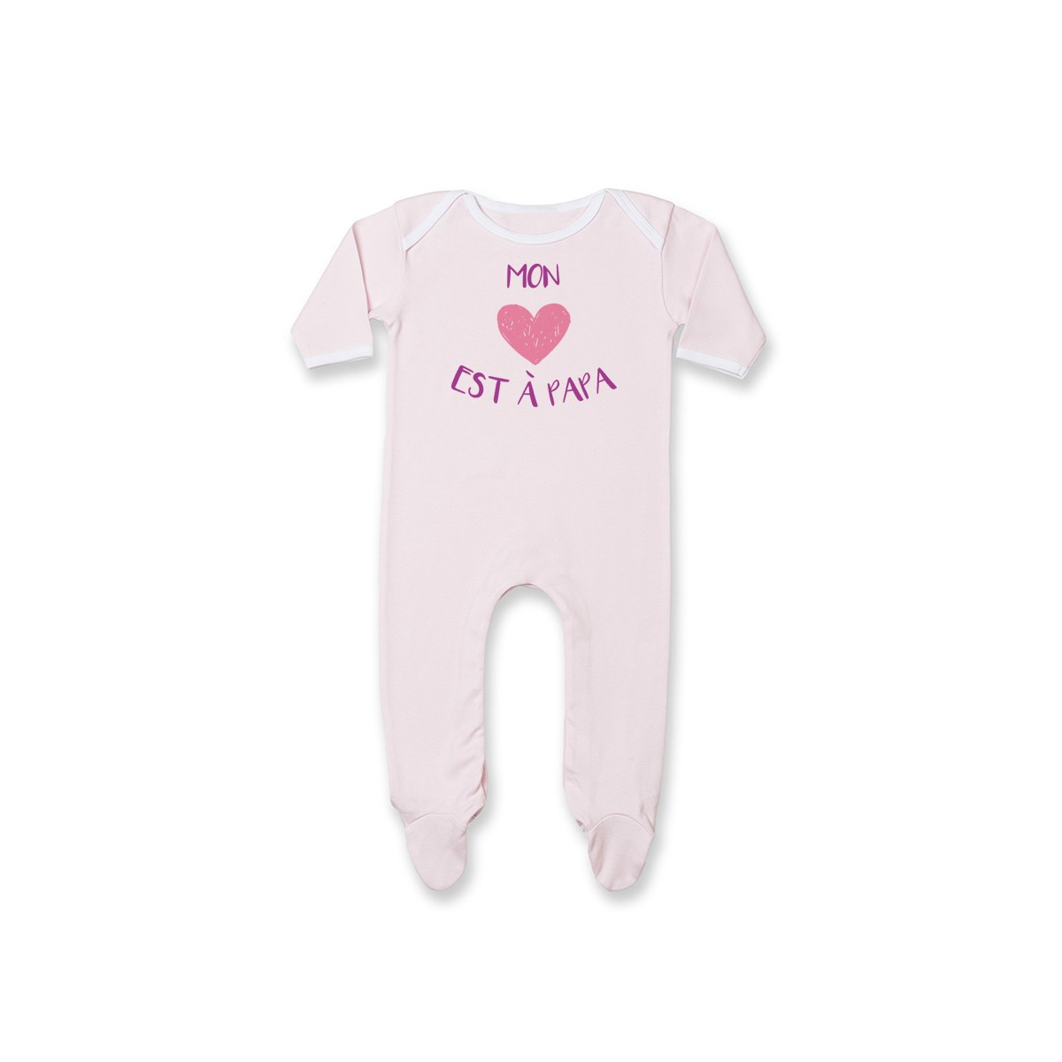 Pyjama bébé Mon coeur est à papa