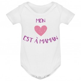 Body bébé Mon coeur est à maman