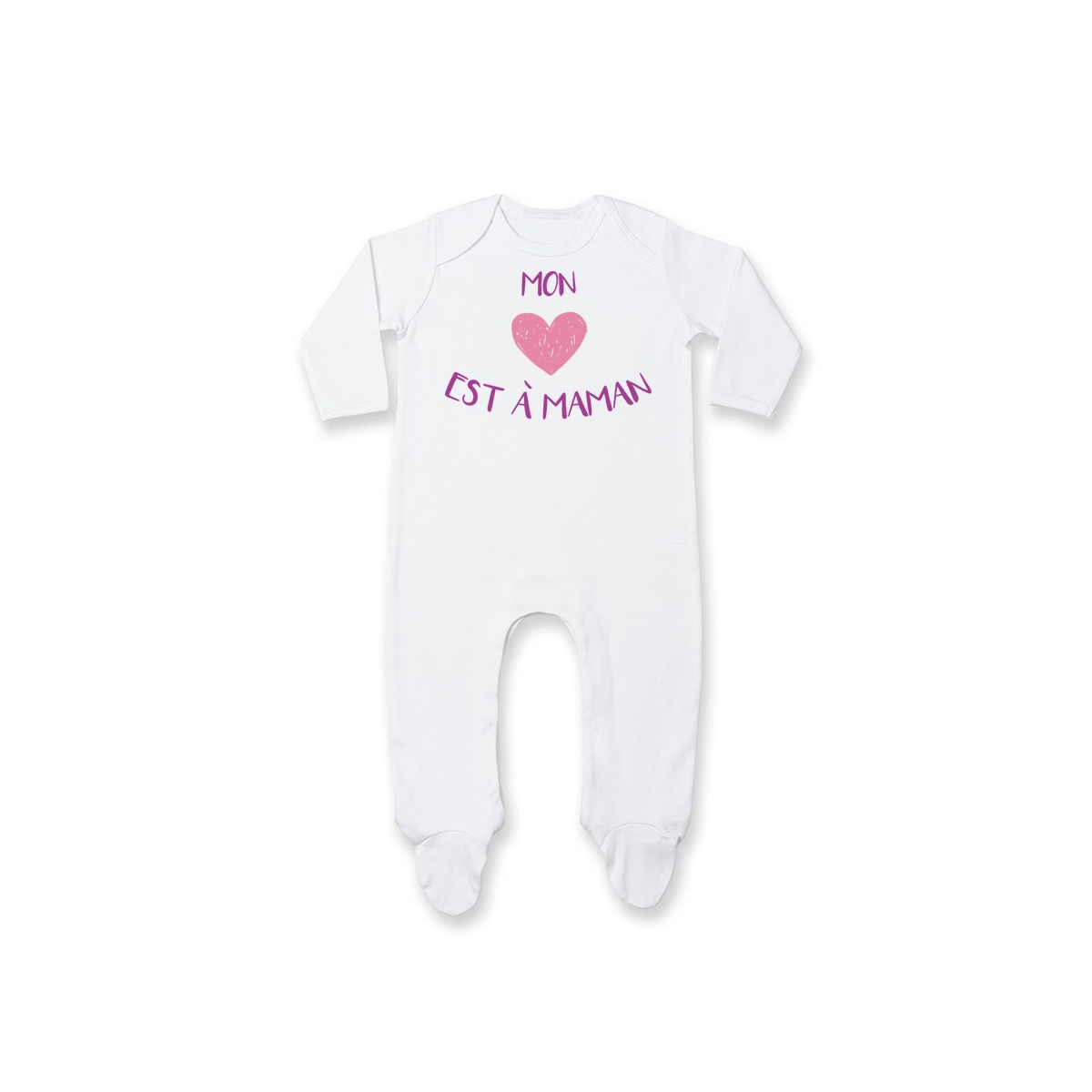 Pyjama bébé Mon coeur est à maman