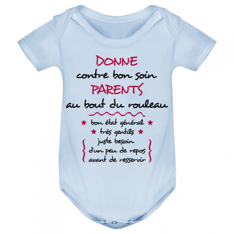 Body bébé Donne parents contre bon soin