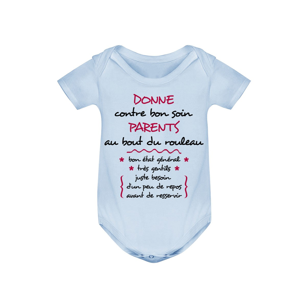 Body bébé Donne parents contre bon soin