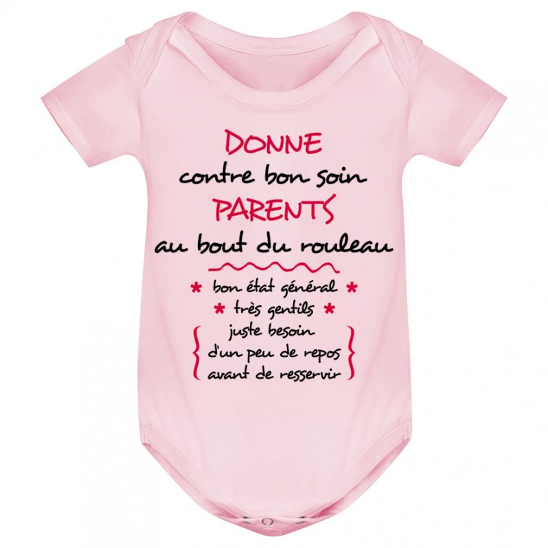 Body bébé Donne parents contre bon soin