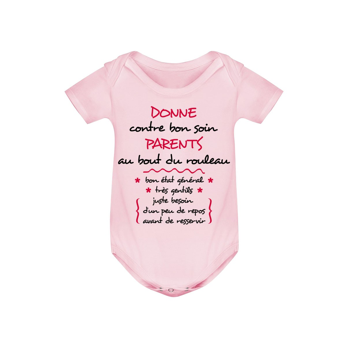 Body bébé Donne parents contre bon soin