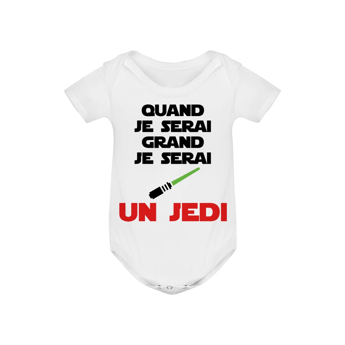 Body bébé Quand je serai grand je serai un JEDI