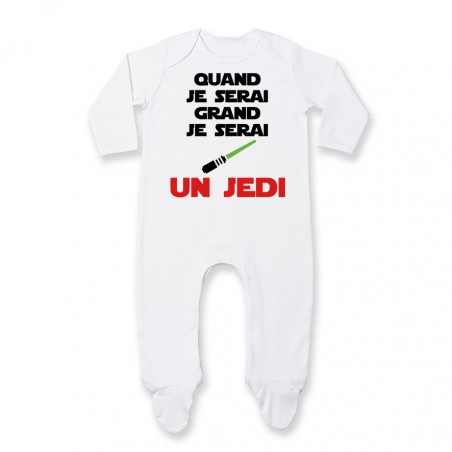 Pyjama bébé Quand je serai grand je serai un JEDI