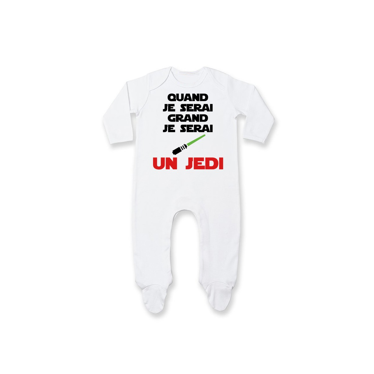 Pyjama bébé Quand je serai grand je serai un JEDI