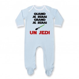 Pyjama bébé Quand je serai grand je serai un JEDI