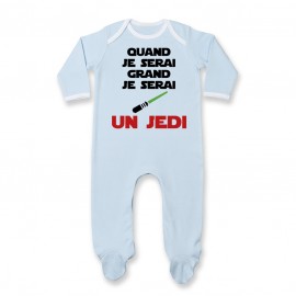 Pyjama bébé Quand je serai grand je serai un JEDI