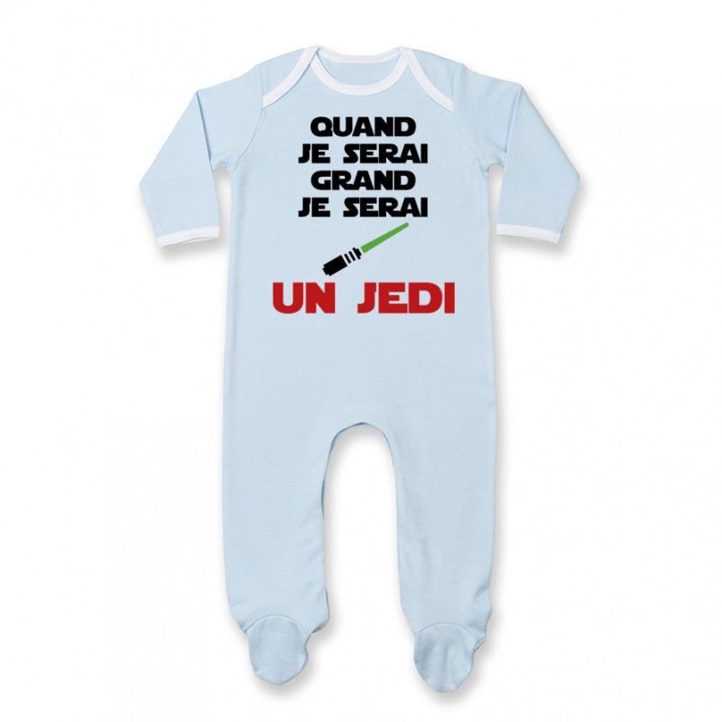Pyjama bébé Quand je serai grand je serai un JEDI Pyjama bébé Quand je serai grand je serai un JEDI