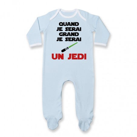 Pyjama bébé Quand je serai grand je serai un JEDI