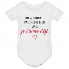 Body bébé Je t'aime déjà