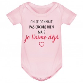 Body bébé Je t'aime déjà