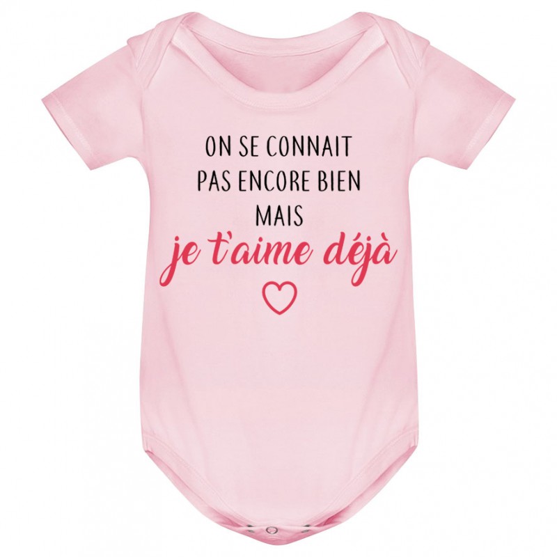 Body bébé Je t'aime déjà Body bébé Je t'aime déjà