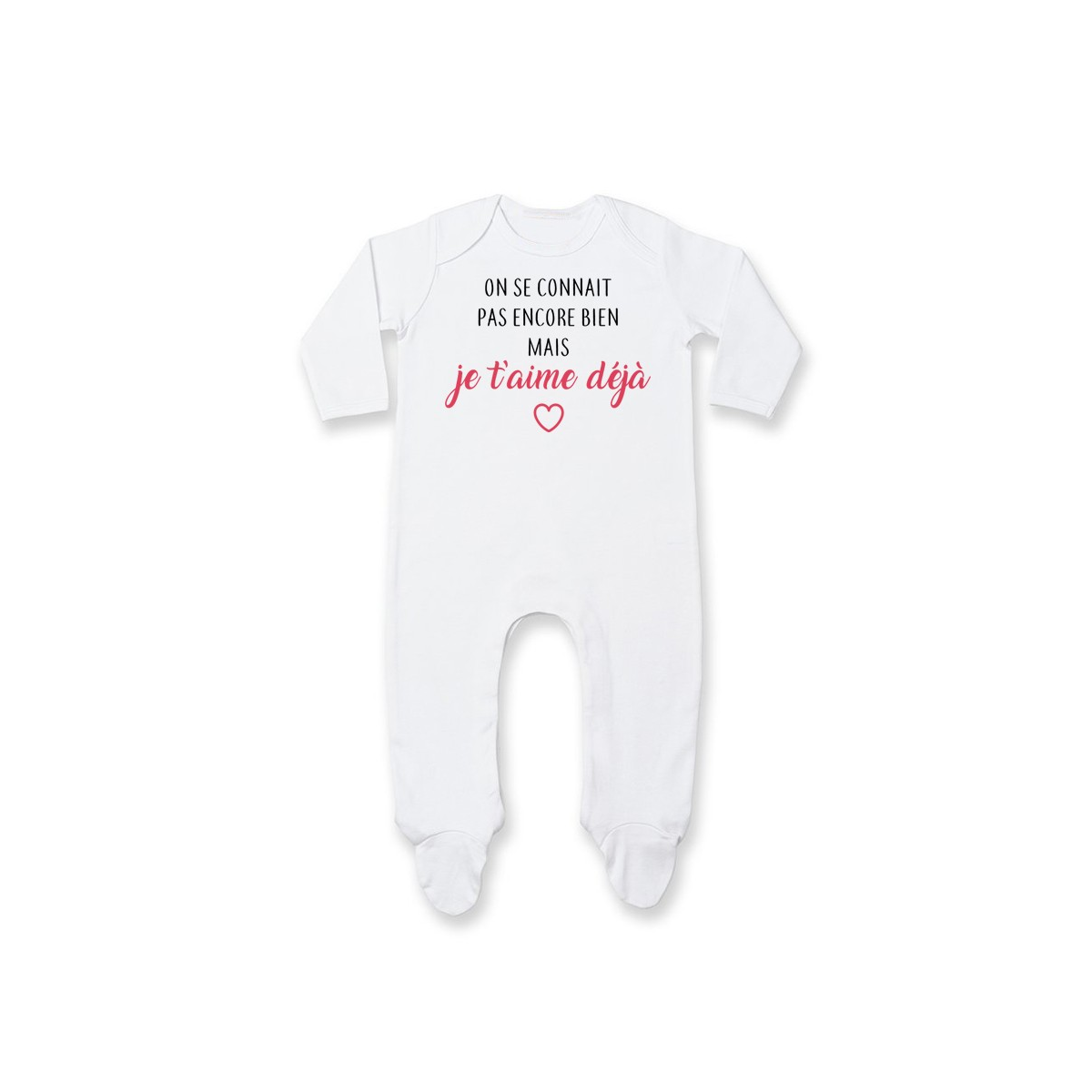 Pyjama Bébé Manches Longues Contrasté j'aime mon papa cadeau naissance bébé  - Original t-shirt