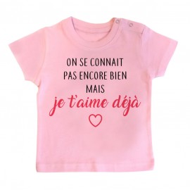 T-Shirt bébé Je t'aime déjà