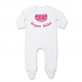 Pyjama bébé Super Bébé ( version fille )