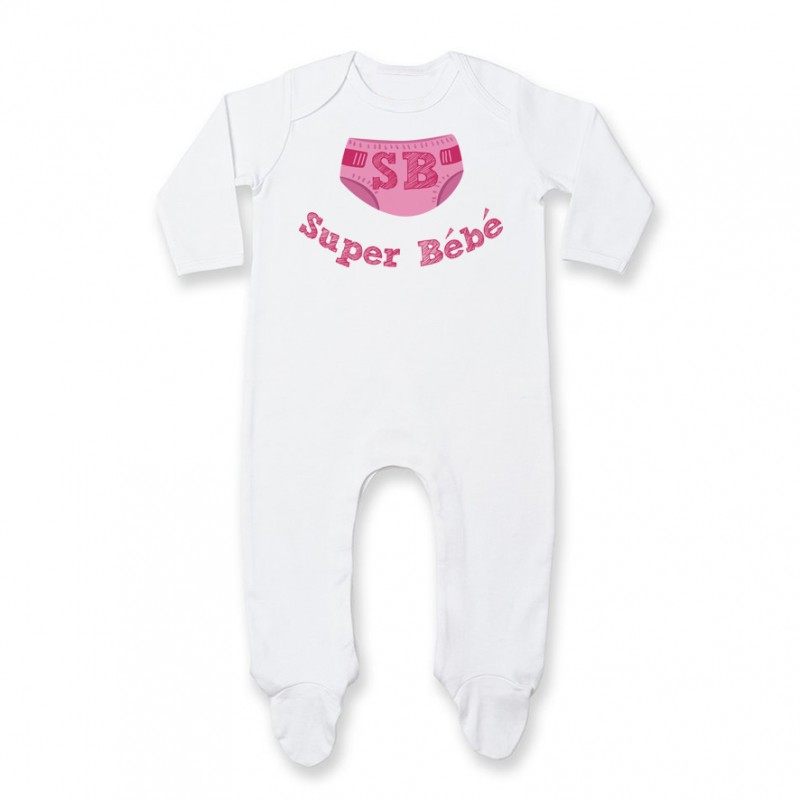 Pyjama bébé Super Bébé ( version fille ) Pyjama bébé Super Bébé ( version fille )