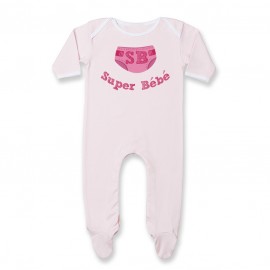 Pyjama bébé Super Bébé ( version fille )