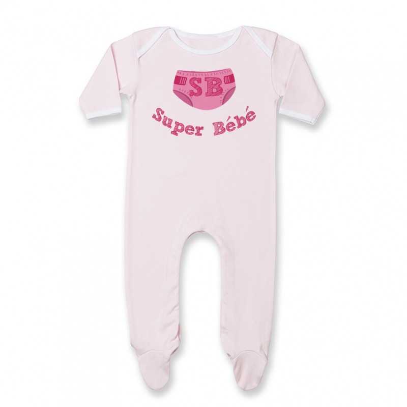 Pyjama bébé Super Bébé ( version fille )