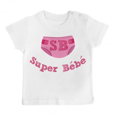 T-Shirt bébé Super Bébé ( version fille )