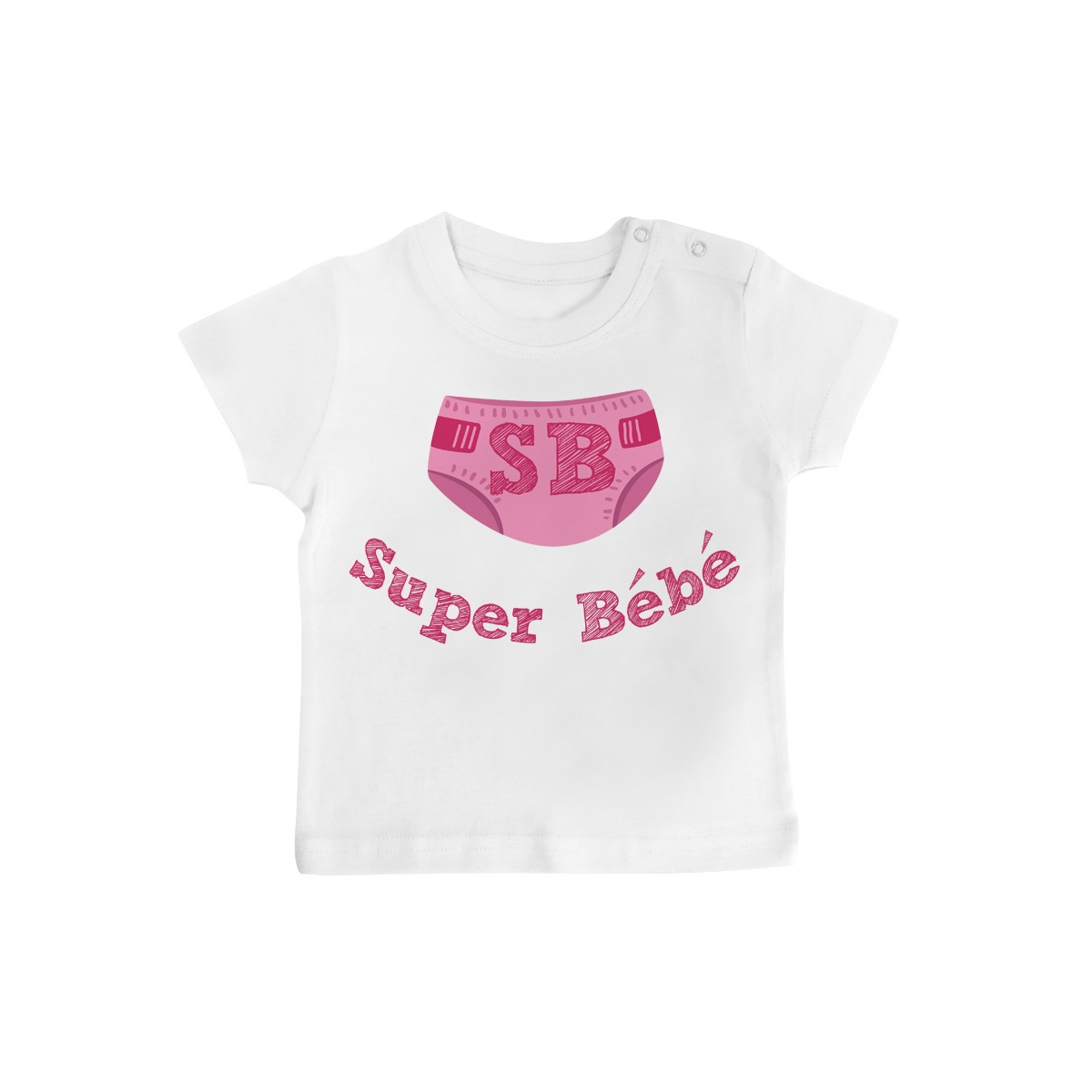 T-Shirt bébé Super Bébé ( version fille )