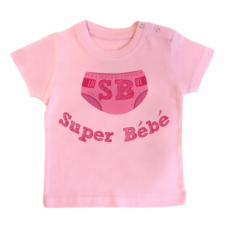 T-Shirt bébé Super Bébé ( version fille ) T-Shirt bébé Super Bébé ( version fille )