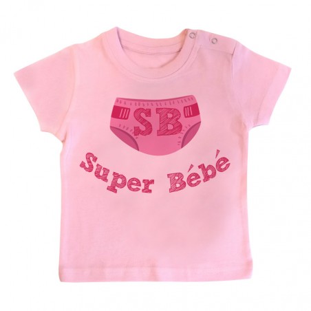 T-Shirt bébé Super Bébé ( version fille )