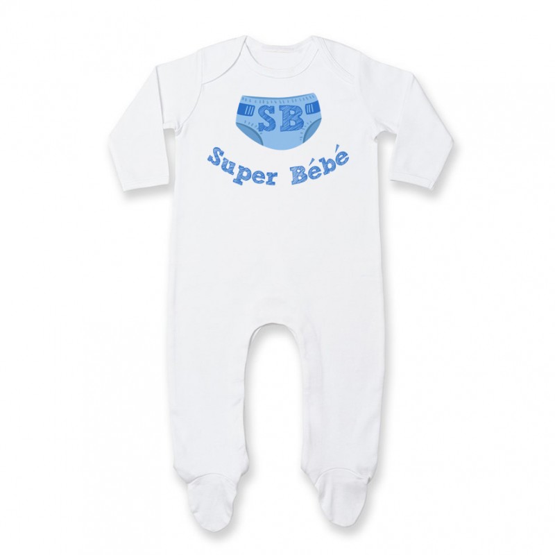 Pyjama bébé Super Bébé ( version garçon ) Pyjama bébé Super Bébé ( version garçon )