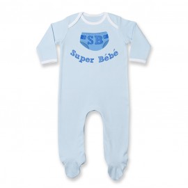 Pyjama bébé Super Bébé ( version garçon )