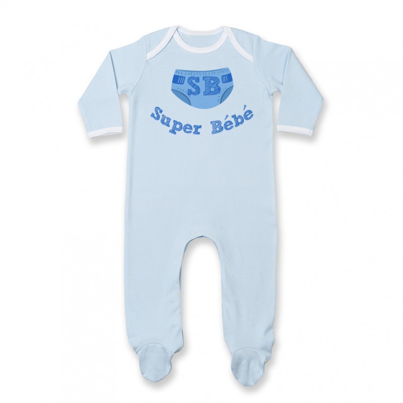 Pyjama bébé Super Bébé ( version garçon ) Pyjama bébé Super Bébé ( version garçon )