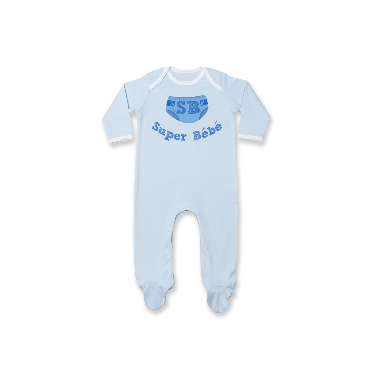 Pyjama bébé Super Bébé ( version garçon )