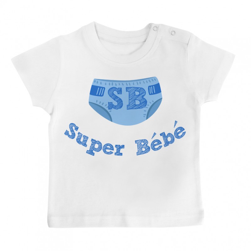 T-Shirt bébé Super Bébé ( version garçon ) T-Shirt bébé Super Bébé ( version garçon )