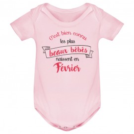 Body bébé Les plus beaux bébés naissent en FEVRIER