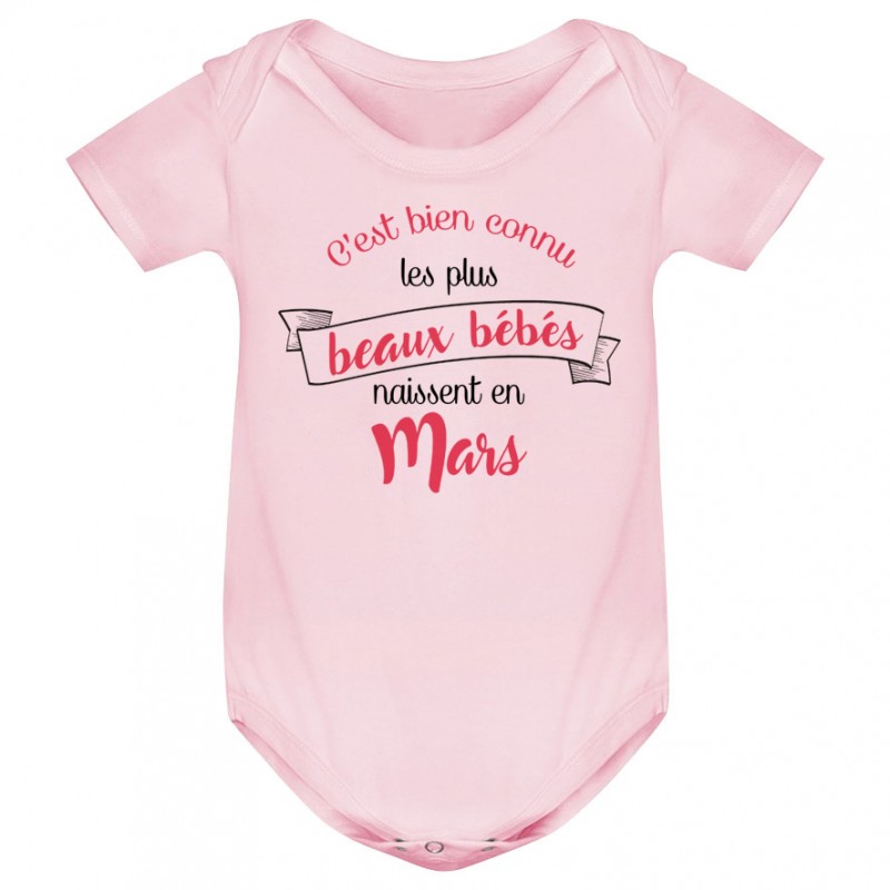 Body bébé Les plus beaux bébés naissent en MARS Body bébé Les plus beaux bébés naissent en MARS