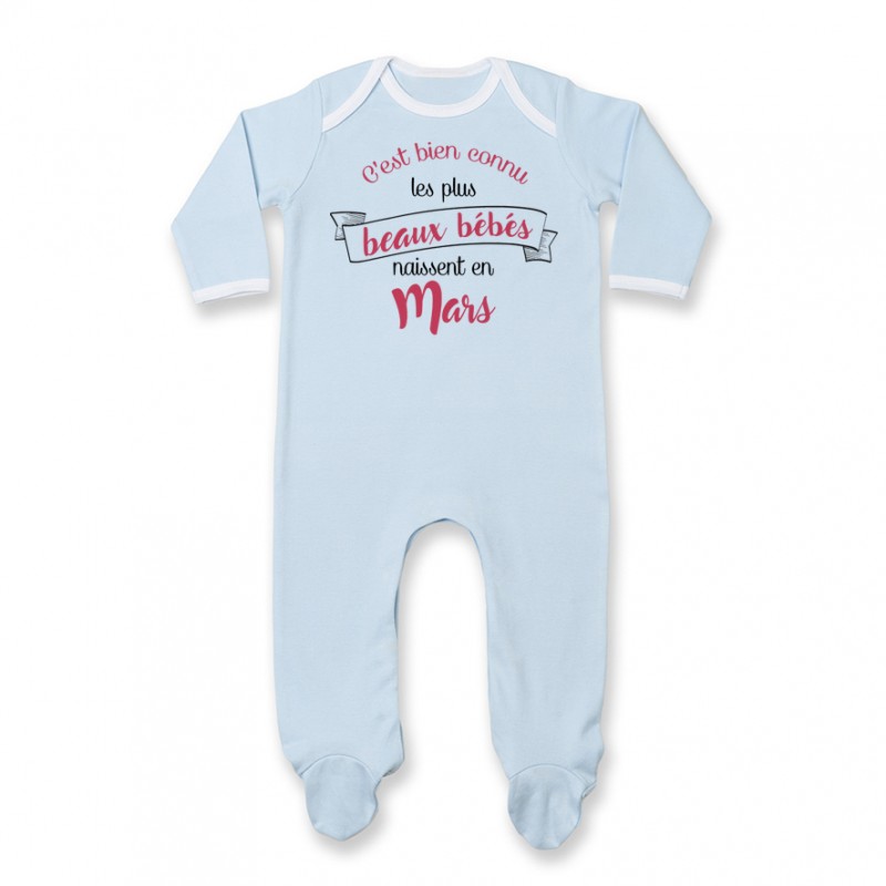 Pyjama bébé Les plus beaux bébés naissent en MARS