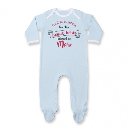 Pyjama bébé Les plus beaux bébés naissent en MARS