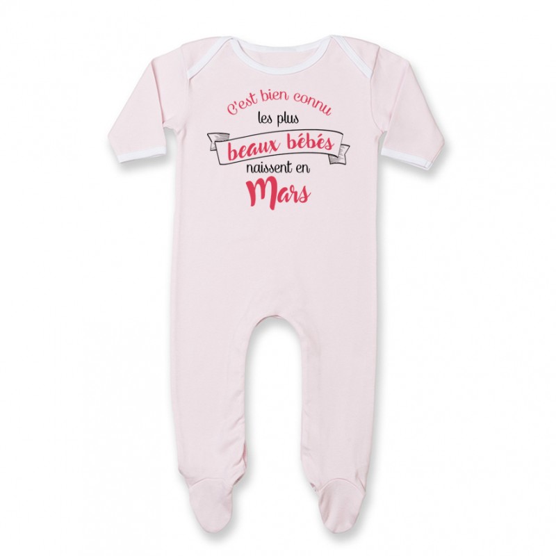 Pyjama bébé Les plus beaux bébés naissent en MARS