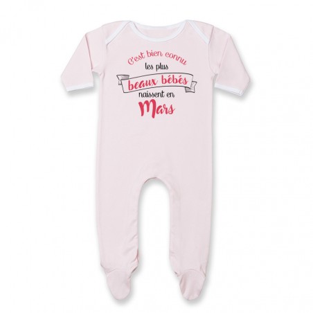 Pyjama bébé Les plus beaux bébés naissent en MARS