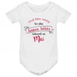 Body bébé Les plus beaux bébés naissent en MAI