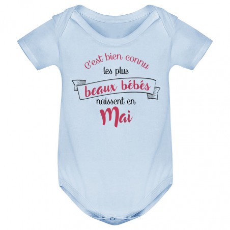 Body bébé Les plus beaux bébés naissent en MAI