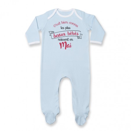 Pyjama bébé Les plus beaux bébés naissent en MAI