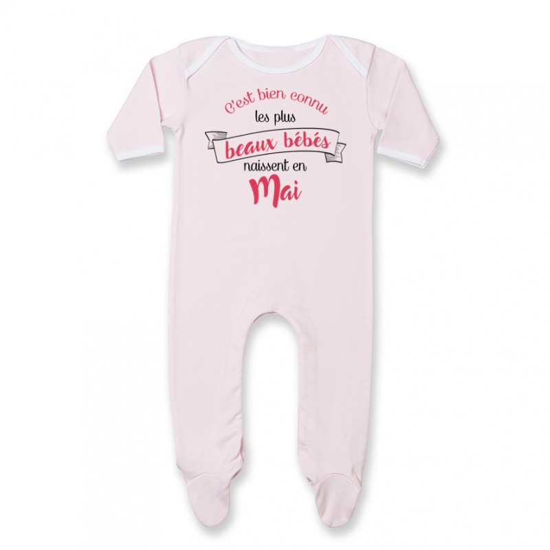 Pyjama bébé Les plus beaux bébés naissent en MAI