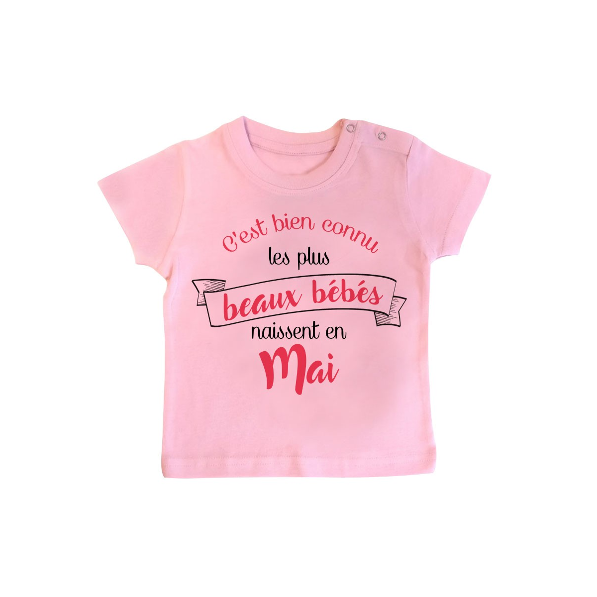 T-Shirt bébé Les plus beaux bébés naissent en MAI