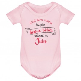 Body bébé Les plus beaux bébés naissent en JUIN